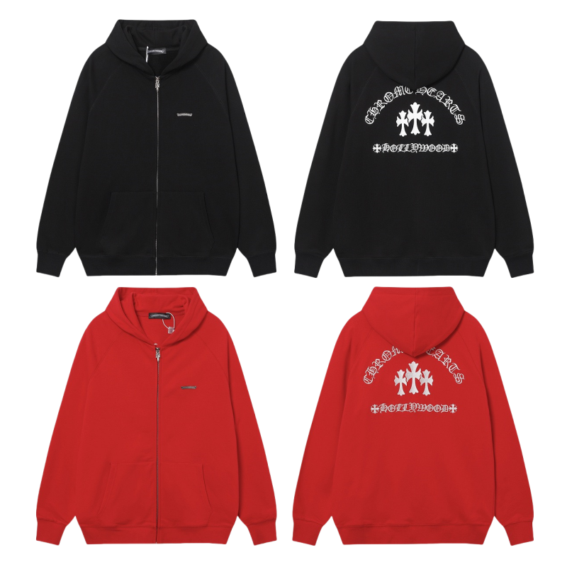 Chrome Hearts New Zip Up Hoodie 7019 