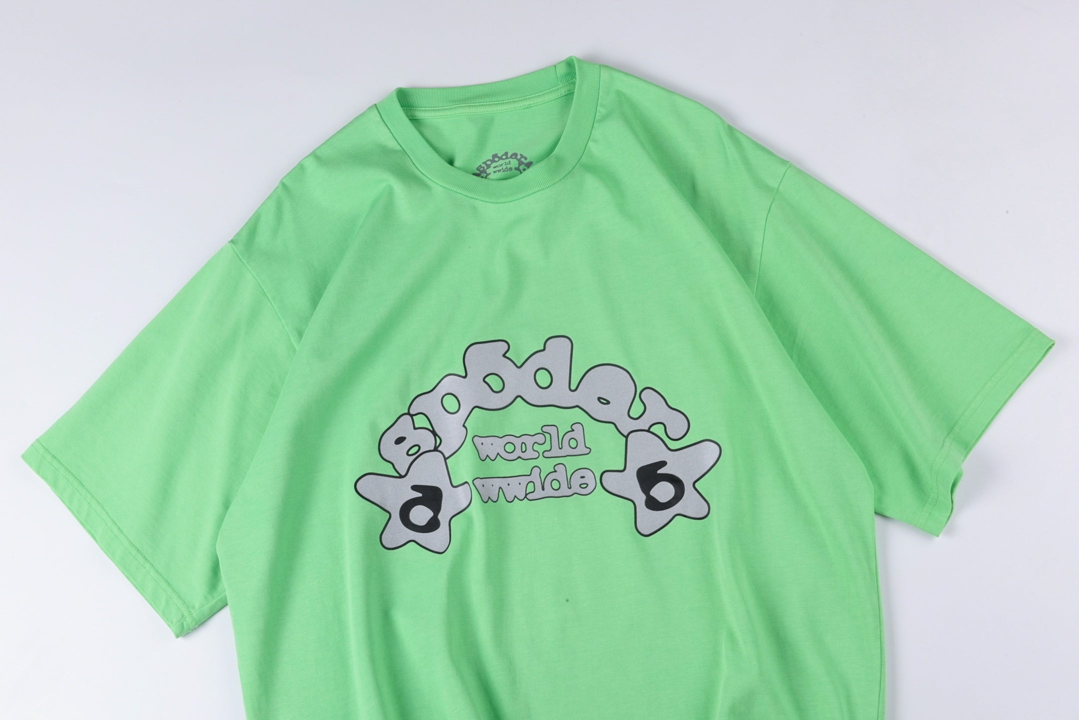 Sp5der Worldwide Tee Slime Green