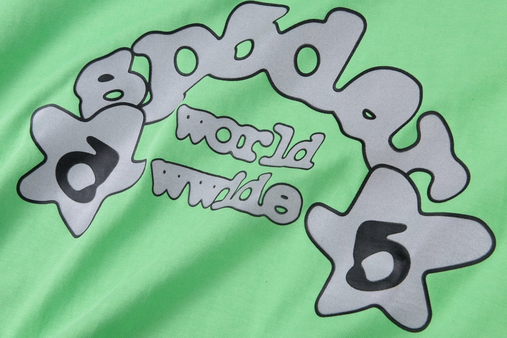 Sp5der Worldwide Tee Slime Green