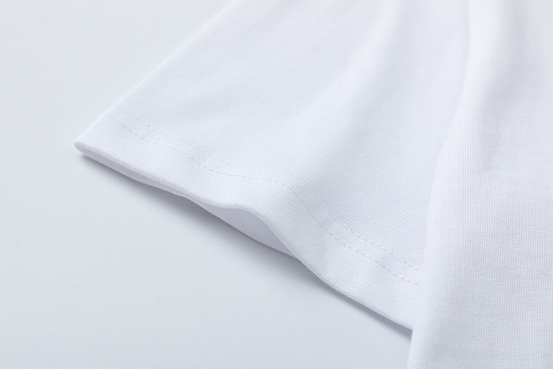 AMIRI Crystal Embellished Champagne Logo T-Shirts