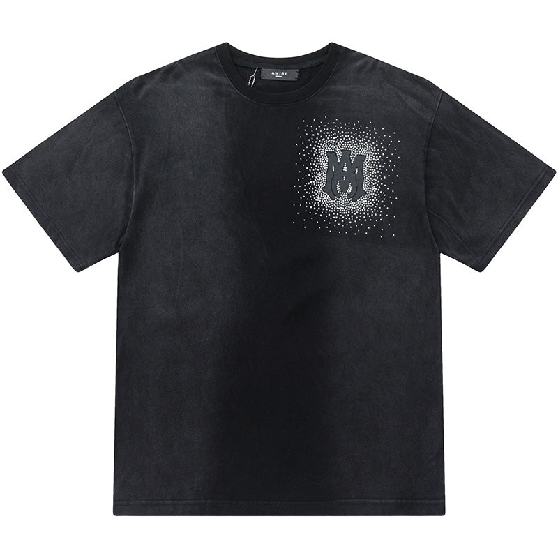 AMIRI Alphabet star embellished glitter print T-shirts 