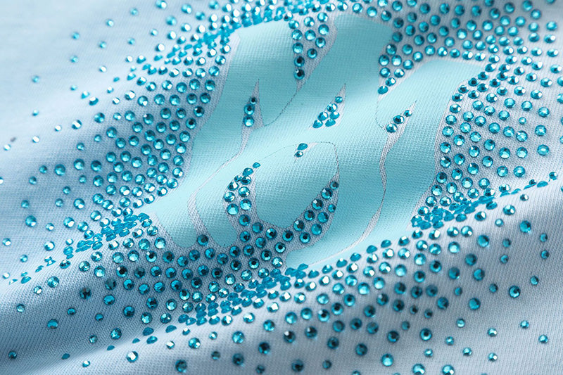 AMIRI Alphabet star embellished glitter print T-shirts 