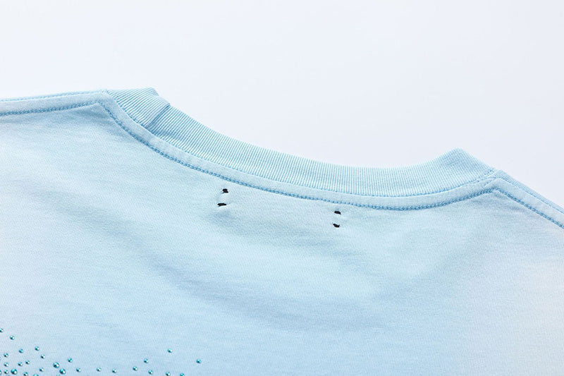 AMIRI Alphabet star embellished glitter print T-shirts 