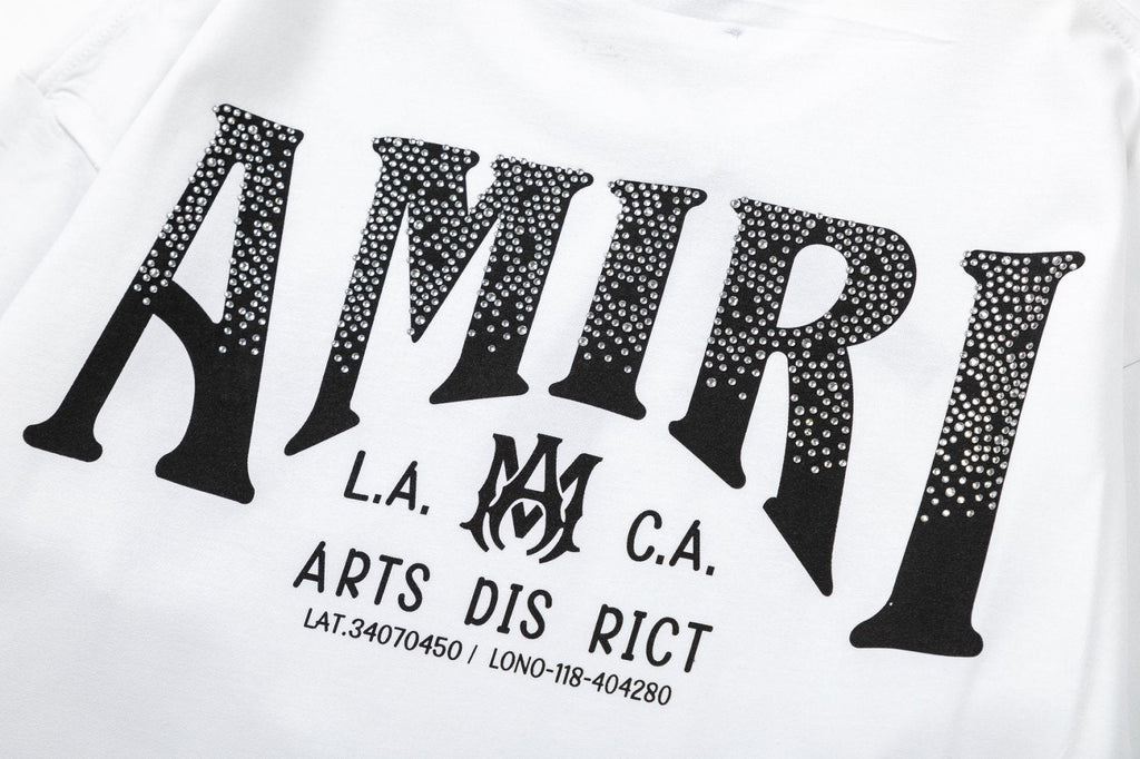 AMIRI AM Logo Cotton Jersey T-Shirts