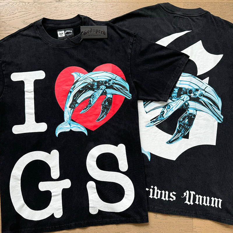 Godspeed Miami Dolphin T-Shirt Black