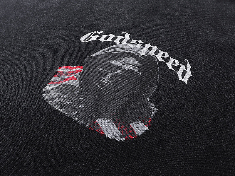 GODSPEED  Men's Black L.O.T.F Crew Neck T-Shirt