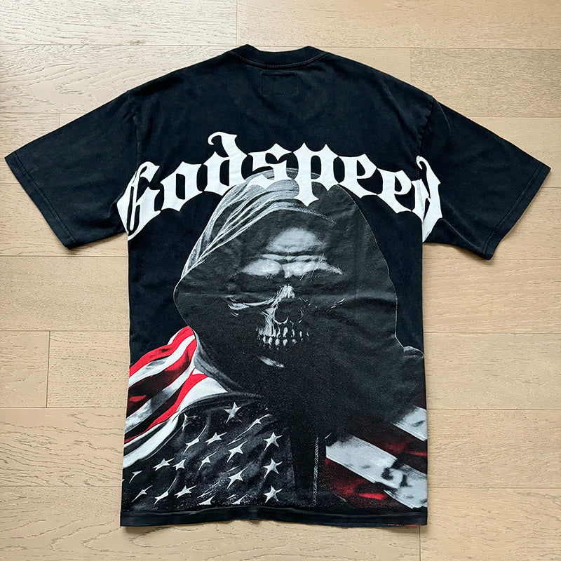 GODSPEED  Men's Black L.O.T.F Crew Neck T-Shirt