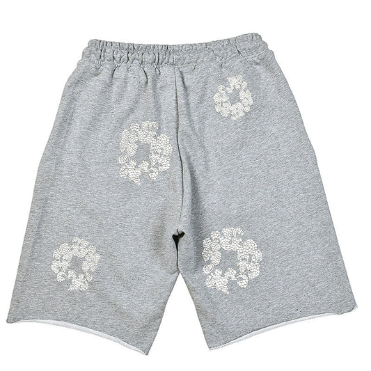 Denim Tears Crystal Patch Cotton logo Design Shorts
