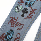 Chrome Hearts American street art cross with straight shaft Pants W1 