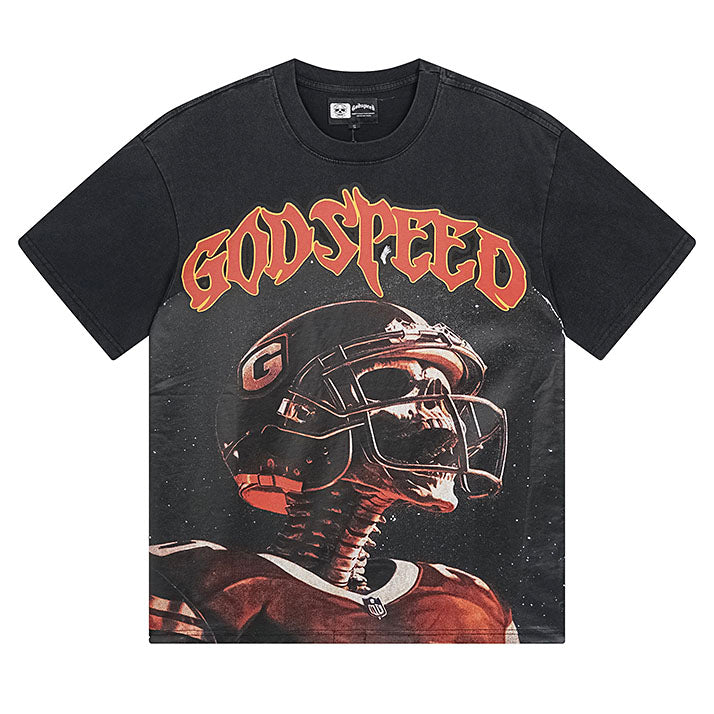 GODSPEED Skeleton Baseball Player T-shirt