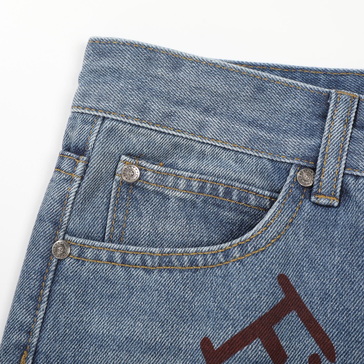 Chrome Hearts American street art cross with straight shaft Pants