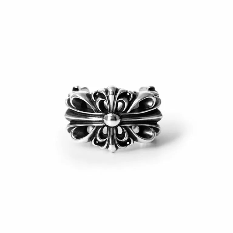 CHROME HEARTS DOUBLE FLORAL RING 1