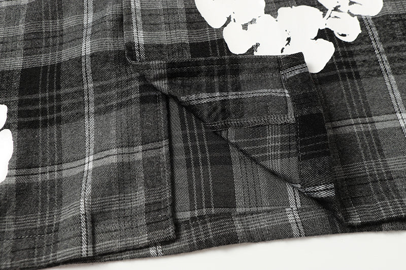 Denim Tears kapok Flower Pattern Long Sleeved Shirt