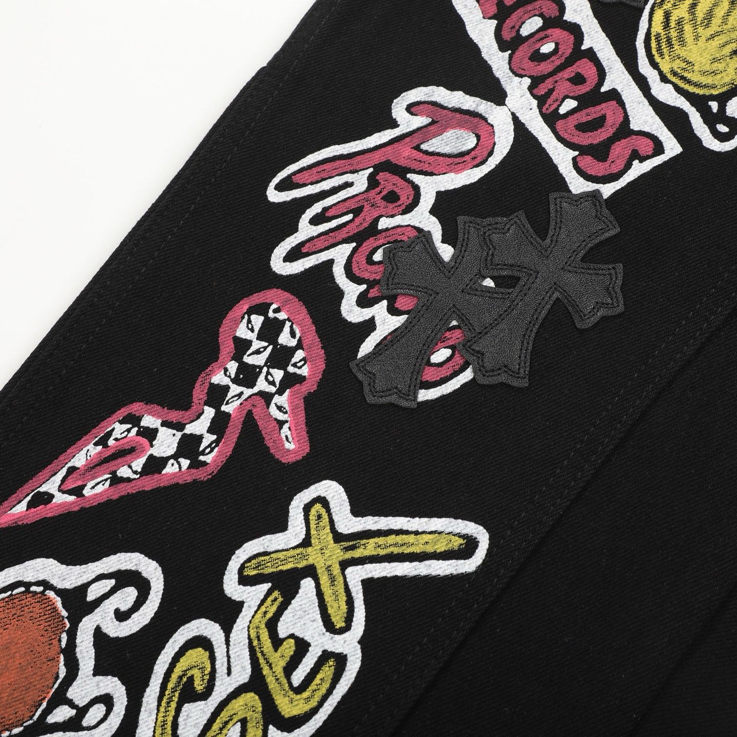 Chrome Hearts American street art cross with straight shaft Pants W10 