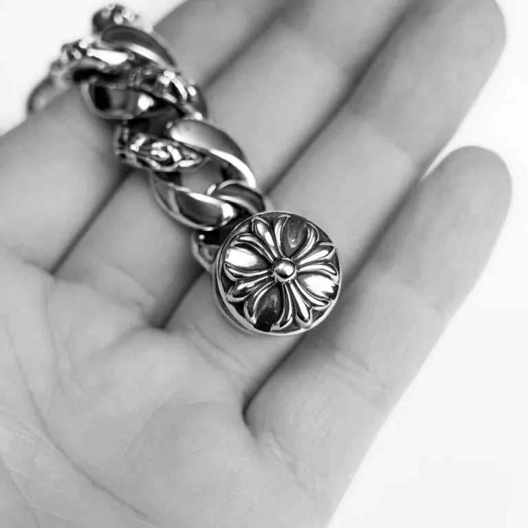 DAGGER ID FANCY LINK CLIP BRACELET 6