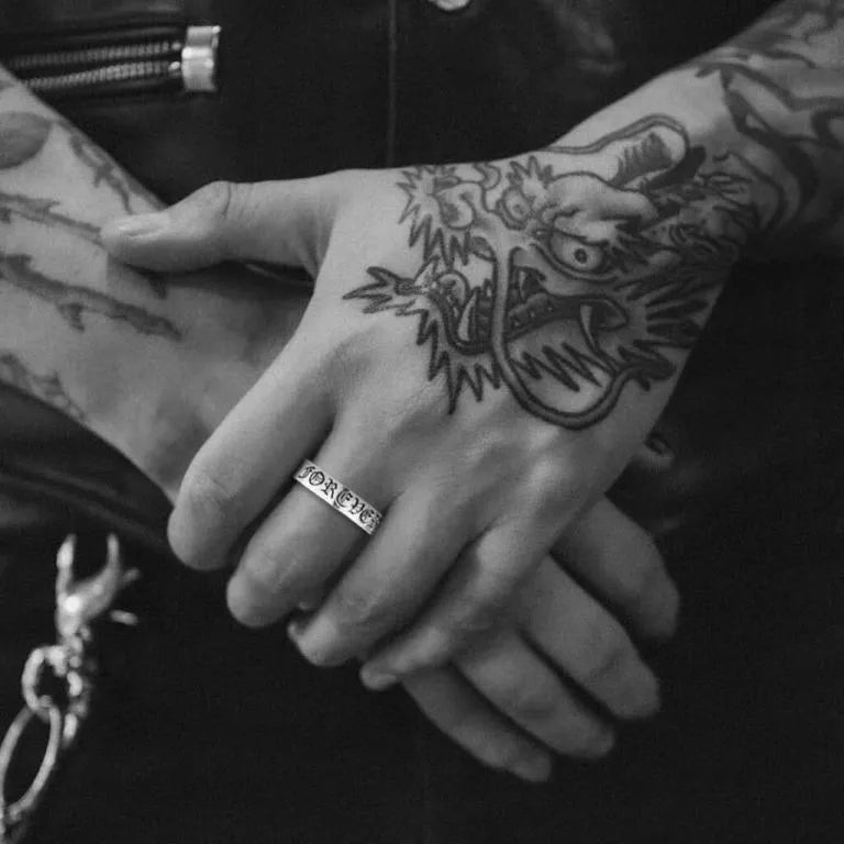 CHROME HEARTS DAGGER SPACER RING 6MM