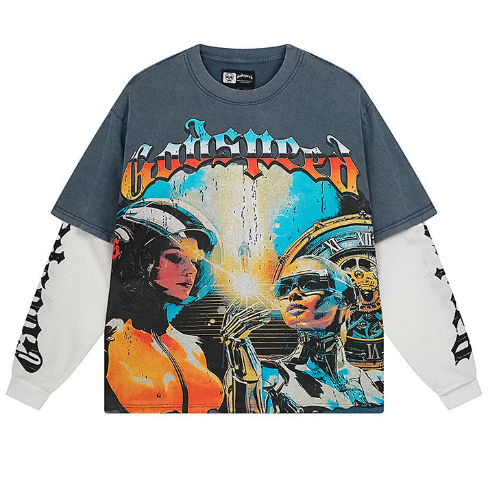 GODSPEED Chosen One Layered Long Sleeve T-Shirt